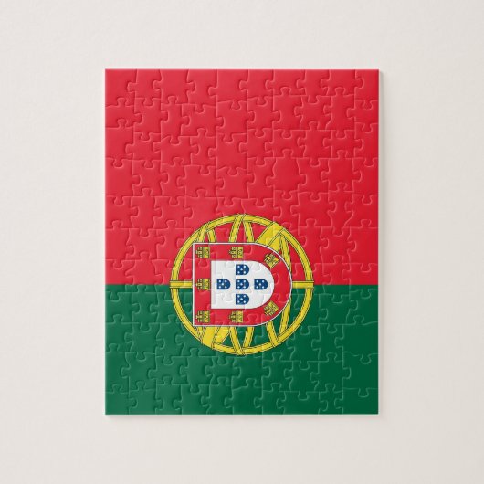 Puzzle mit der Flagge Portugals (Vertikal)