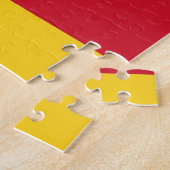 Puzzle mit der Flagge Rumäniens (Seite)