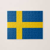 Puzzle mit der Flagge Schwedens (Horizontal)