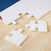 Puzzle mit der Flagge Serbiens (Seite)