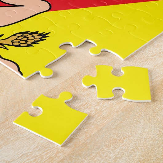 Puzzle mit der Flagge Siziliens, Italien (Seite)