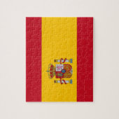 Puzzle mit der Flagge Spaniens (Vertikal)