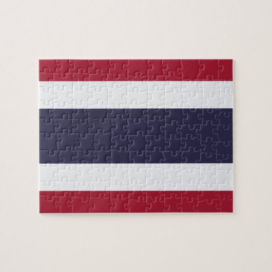 Puzzle mit der Flagge Thailands (Horizontal)