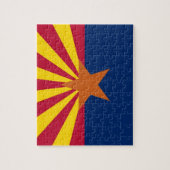 Puzzle mit der Flagge von Arizona Staat (Vertikal)