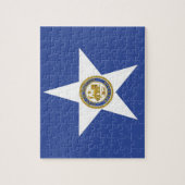 Puzzle mit der Flagge von Houston City (Vertikal)