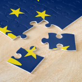 Puzzle mit der Flagge von Indiana Staat (Seite)