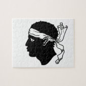 Puzzle mit der Flagge von Korsika (Horizontal)