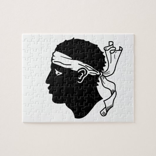 Puzzle mit der Flagge von Korsika (Horizontal)