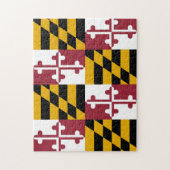 Puzzle mit der Flagge von Maryland Staat (Vertikal)