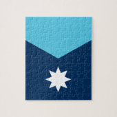 Puzzle mit der Flagge von Minnesota, USA (Vertikal)