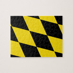 Puzzle mit der Flagge von München