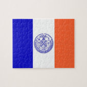 Puzzle mit der Flagge von New York City (Horizontal)