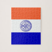 Puzzle mit der Flagge von New York City (Vertikal)