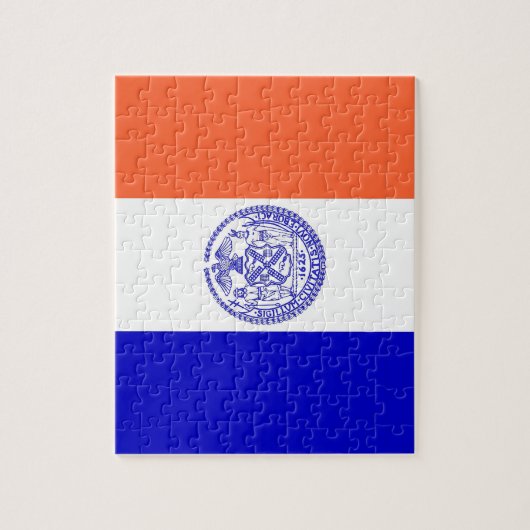 Puzzle mit der Flagge von New York City (Vertikal)
