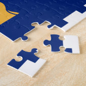 Puzzle mit der Flagge von Quebec City, Kanada (Seite)