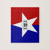 Puzzle mit der Flagge von San Antonio Stadt (Vertikal)
