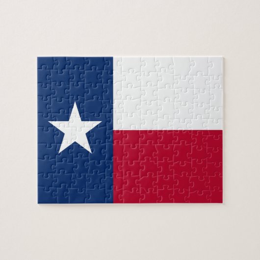 Puzzle mit der Flagge von Texas Staat (Horizontal)