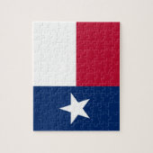 Puzzle mit der Flagge von Texas Staat (Vertikal)
