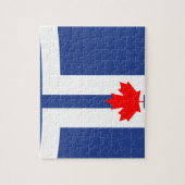 Puzzle mit der Flagge von Toronto, Ontario (Vertikal)