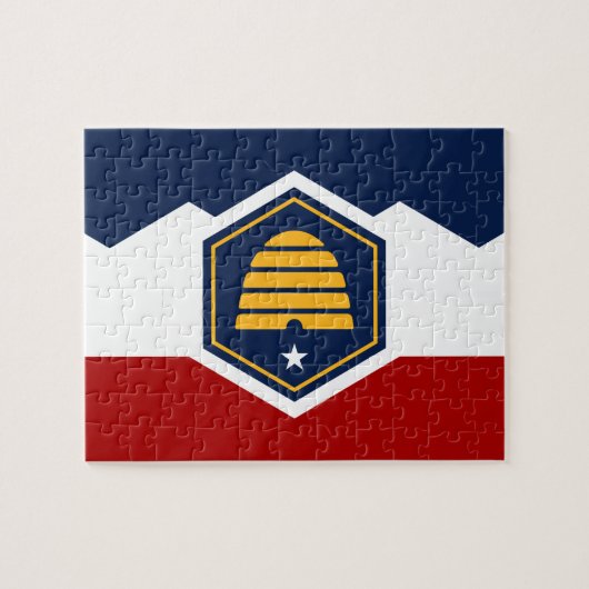 Puzzle mit der Flagge von Utah, USA (Horizontal)