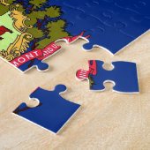 Puzzle mit der Flagge von Vermont Staat (Seite)