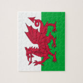 Puzzle mit der Flagge von Wales (Vertikal)