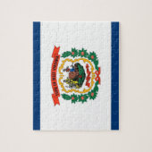 Puzzle mit der Flagge von West Virginia (Vertikal)