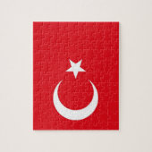 Puzzle mit der türkischen Flagge (Vertikal)