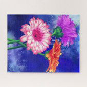 Puzzle mit drei Farben Gerberas (Horizontal)