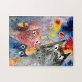 Puzzle mit drei Katzen (Horizontal)