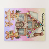 Puzzle mit einer Lebkuchenfamilie (Horizontal)