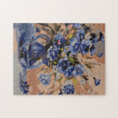 Puzzle mit Farbeffekt in blau (Horizontal)
