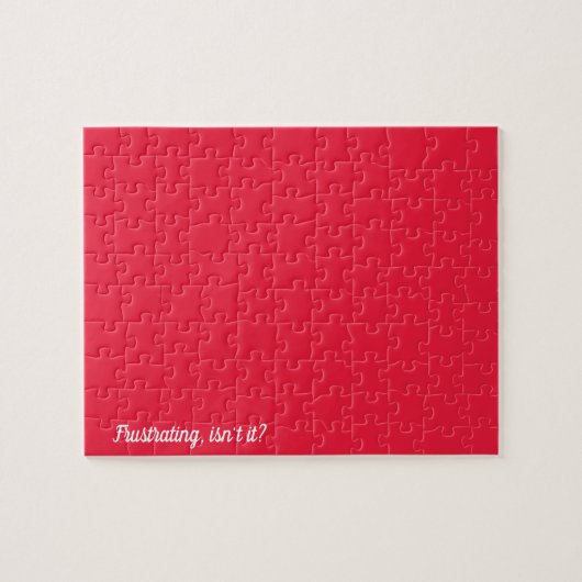 Puzzle mit fester Farbe als Frustrationsgerüst (Horizontal)