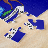 Puzzle mit Flag des Michigan-Staat (Seite)
