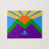 Puzzle mit Flag Manitou Springs, Colorado (Horizontal)