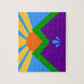 Puzzle mit Flag Manitou Springs, Colorado (Vertikal)