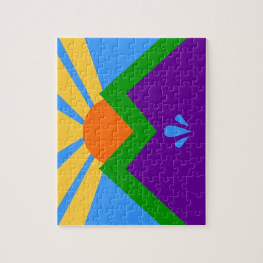 Puzzle mit Flag Manitou Springs, Colorado (Vertikal)