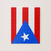 Puzzle mit Flag Puerto Rico Staat (Vertikal)