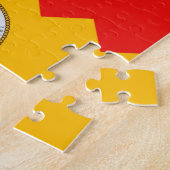 Puzzle mit Flag von Los Angeles, Kalifornien Staat (Seite)