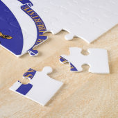 Puzzle mit Flag von Massachusetts Staat (Seite)