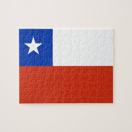 Puzzle mit Flagge des Chilen (Horizontal)