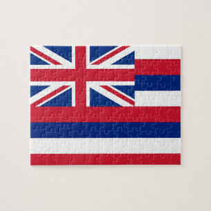 Puzzle mit Flagge des Hawaii-Staat