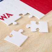 Puzzle mit Flagge des Iowa-Staat (Seite)