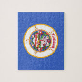 Puzzle mit Flagge des Minnesota-Staat (Vertikal)