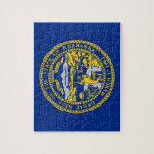 Puzzle mit Flagge des Nebraska-Staat (Vertikal)