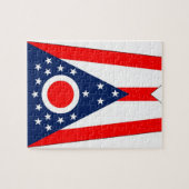 Puzzle mit Flagge des Ohio-Staat (Horizontal)