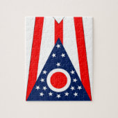 Puzzle mit Flagge des Ohio-Staat (Vertikal)