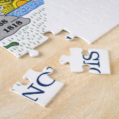 Puzzle mit Flagge des Staat Illinois (Seite)