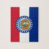 Puzzle mit Flagge des Staat von Missouri (Vertikal)