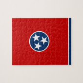 Puzzle mit Flagge des Tennessee-Staat (Horizontal)